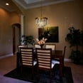 thumbnail image 5 of ALOADECOR 6-Lights Painted Brass Modern Crystal Chandelier Flush Mount Ceiling Lights, 5 of 6