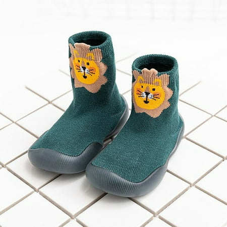 

Children Anti-slip Shoes Newborn Baby Girl Cotton Non-slip Floor Socks Baby Boy Rubber Sole Cartoon Indoor Socks Infant Shoes