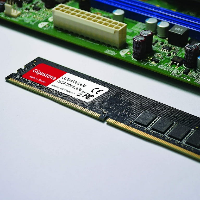 Gigastone DDR4 32GB (16GBx2) 2666MHz PC4-21300 CL19 1.2V UDIMM 288 Pin  Unbuffered Non ECC for PC Computer Desktop Memory Module Ram Upgrade Kit