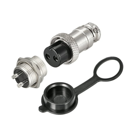 Uxcell 16mm 2 Terminals 7A 400V GX16 Aviation Connector with Plug Cap 5 Set price history on PriceWatchPro