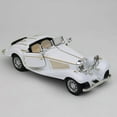 thumbnail image 1 of Vintage Car Model Mercedes Benz 500K 1 28 Alloy Die-Cast Simulation Static Model Gift for Kids Fans Collection(White), 1 of 4