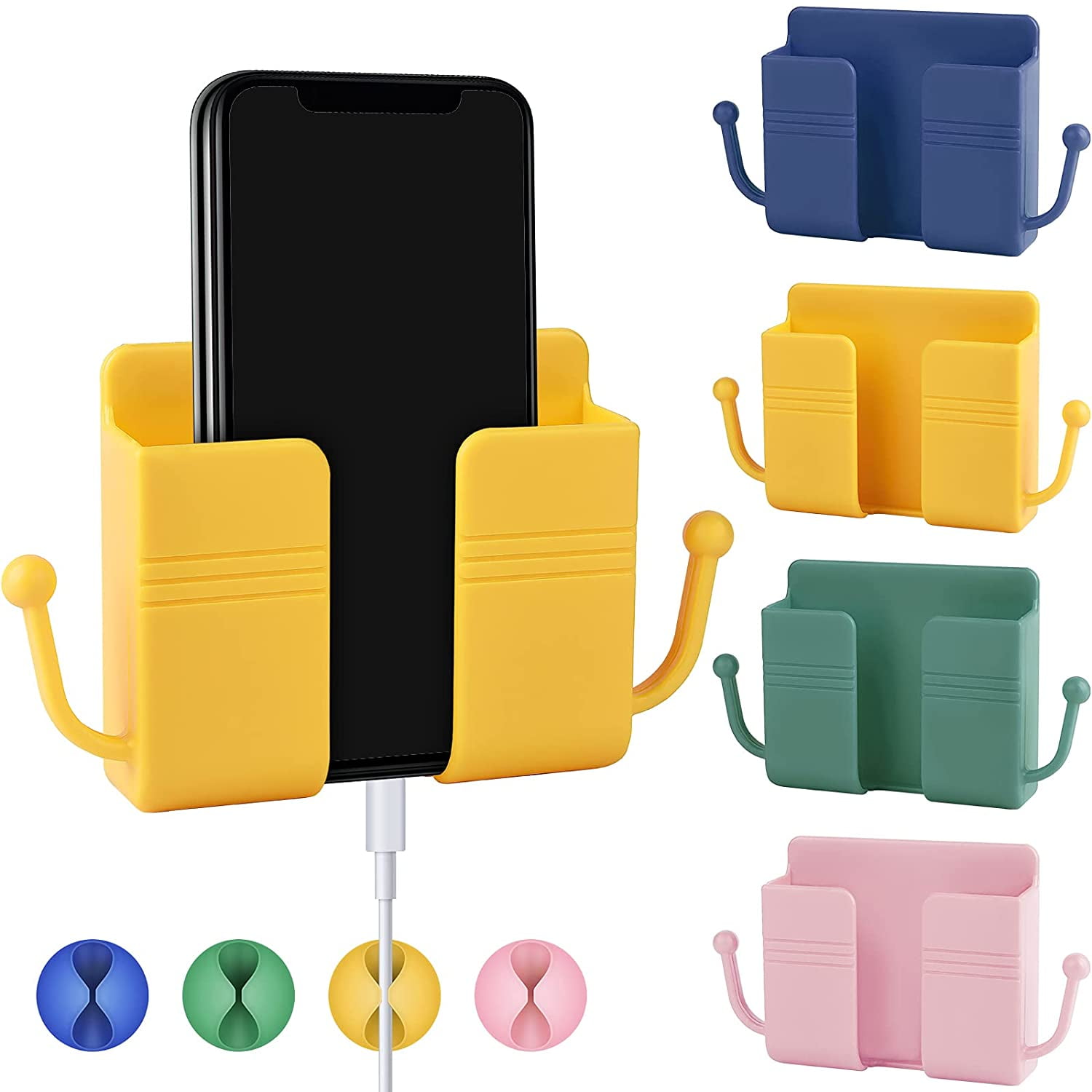 Rack Pairs Hanging Home Kitchen Remote Plastic Wall Hooks Hanger Holder 