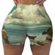 thumbnail image 2 of Fotbe Serene Coastal Blue Sky Shorts Sin Costuras – Shorts Deportivos de Cintura Alta para Mujer, Elásticos para Gimnasio, Yoga, Running o Ciclismo-Medium, 2 of 8