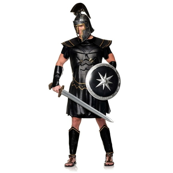 Black Roman Warrior Men's Costume
