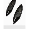 thumbnail image 3 of Patent Pointed Toe Mary Jane Flats for Women, 3 of 8