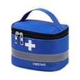 thumbnail image 1 of Botiquín de primeros auxilios vacío, bolsa de almacenamiento de emergencia con asa, bolsa médica, estuche para S Azul, 1 of 9