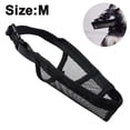 thumbnail image 2 of Soft Mesh Covered Muzzles for Small Medium Large Dogs, Protection Muzzle Prevent Biting Chewing and Licking,BlackM, 2 of 8