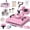 Pink, variant on DKMOCO 8-in-1 Heat Press Machine, 15''x15'' Heat Transfer Sublimation with 30oz Tumbler Press, 360° Swing Away, LED Digital Temp Control, Teflon-Coated Heat Plate for Mugs Hat Plate Cap DIY, Green
