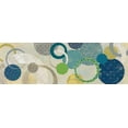 thumbnail image 2 of PI Studio 14x7 White Modern Wood Framed Museum Art Print Titled - Around We Go, 2 of 4