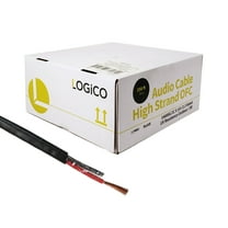 Speaker Wire Audio Cable 14/2 AWG In-Wall Outdoor Direct Burial UV Black 250ft