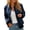 Blue, variant on Bomber Jacket Women Fall Lightweight Long Sleeve Relaxed Fit Casual Zip Up Jackets Outerwear with Pockets