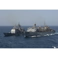 thumbnail image 2 of USS Vicksburg and USS Supply during a replenishment at sea Poster Print, 2 of 2