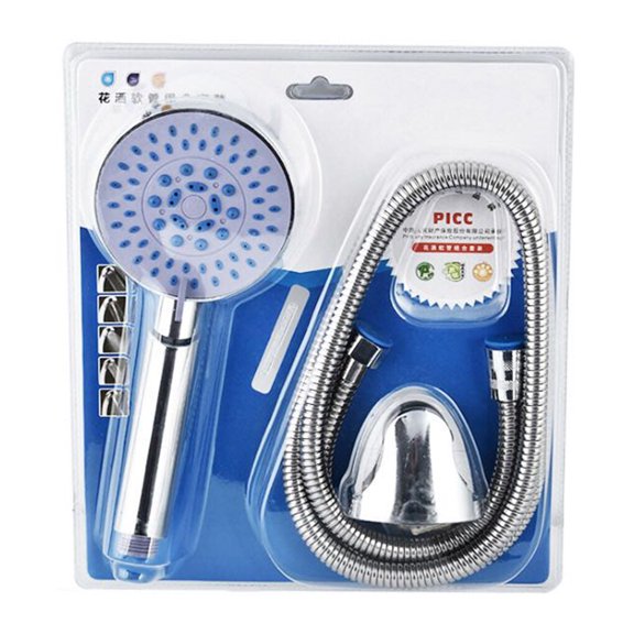 fastboy 3 Pcs/Ensemble Douchette Universelle pour Salle de Bain Douchette à Main Pressurisée Tuyau et Base