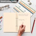 thumbnail image 4 of FORMRS 1-Subject Spiral Notebook 8" x 5" College Ruled 60 Refillable Sheet A5 Hard Cover, 2 Pack, Nautical Pattern, 4 of 7