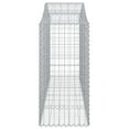 thumbnail image 6 of vidaXL Arched Gabion Baskets 2 pcs 78.7"x19.7"x47.2"/55.1" Galvanized Iron, 6 of 6