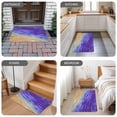 thumbnail image 6 of Purple Ombre Coastal Door Mat Indoor Outdoor,Summer Nautical Beach Ocean Seaside Non Slip Welcome Mat with Rubber Backing,Absorbent Front Door Mats Entryway Rug for Home Patio Entrance 20"x31.5", 6 of 9