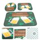 thumbnail image 4 of 3 unids St. Patrick Day Hack Dormat Alojamiento antideslizante Tapa de tapa de baño Cuarto de baño Set de alfombra, 4 of 7