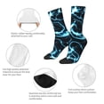 thumbnail image 3 of Vsdgher Lightning Crew Socks for Men & Women, Breathable Casual Athletic Ankle Socks, 3 of 6