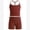 Cherry Red, variant on Women 2 Piece Workout Sets, Adjustable Strap Padded Tank Top and Squat Proof Seamless High Waisted Biker Shorts Gym Yoga Matching Outfit 4-5 Years Pink