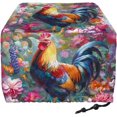 thumbnail image 2 of Rooster Toaster Cover for 4 Slice Toaster Pink Flower Bread Maker Covers Keep Toaster Free From Dust And Fingerprint Bread Maker Protector Covers, 2 of 7