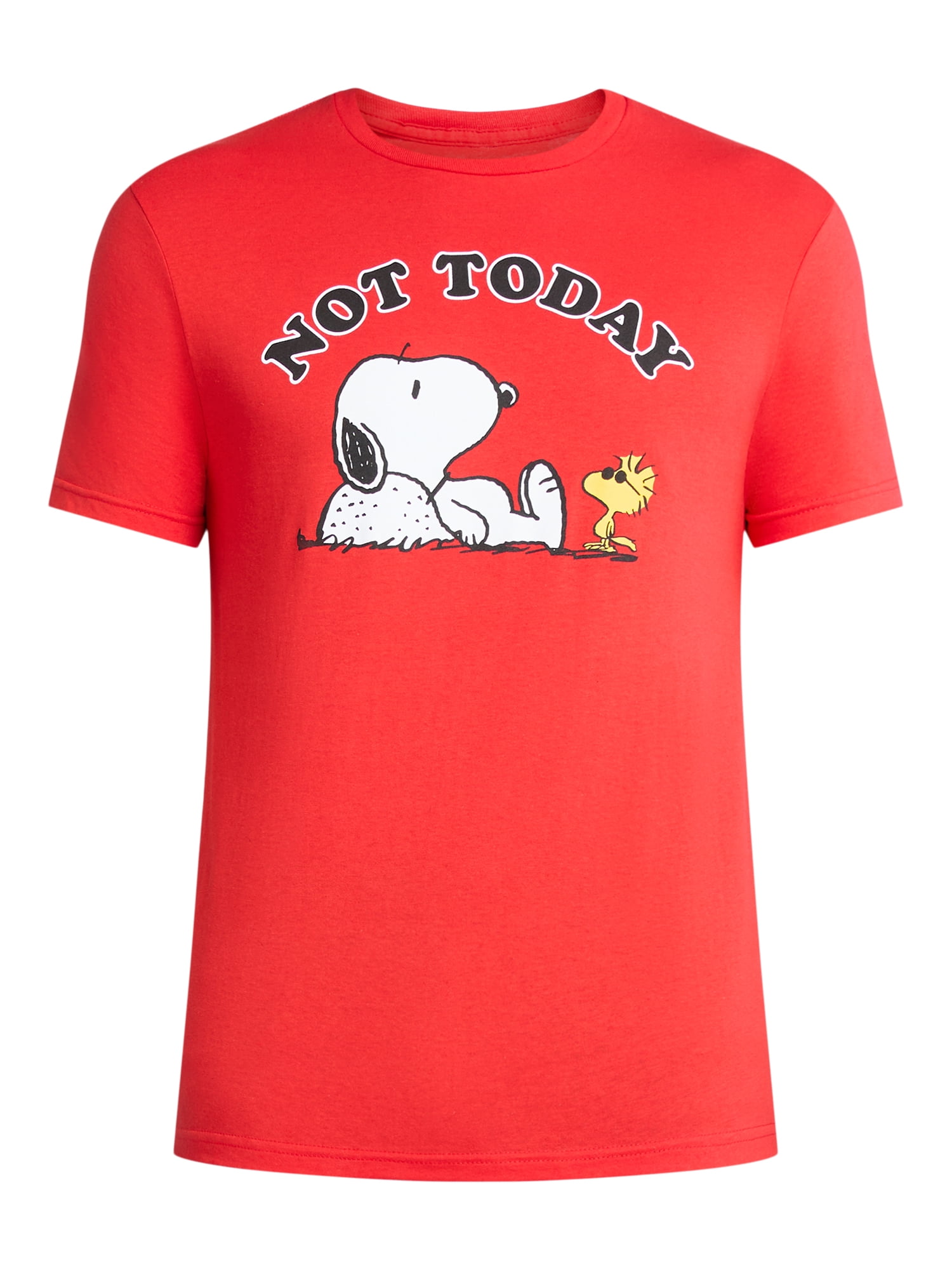 Snoopy Men's and Big Men's Graphic Tee Shirts, 2-Pack, Sizes S-3XL