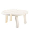 thumbnail image 1 of HLONK11 .81” Table de Pique-Nique Ronde Pliante en Plastique Blanche, 1 of 6