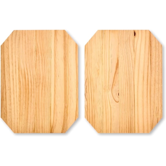 Martha Stewart Unfinished Wood Octagon Plaque Set, Set of 2, 12 x 16 in