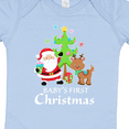 thumbnail image 4 of Inktastic Baby's 1st Christmas with Santa Reindeer and Tree Boys or Girls Baby Bodysuit, 4 of 5