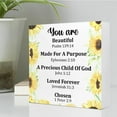 thumbnail image 4 of Zomyto 5x5 In Wood Box Sign Christian Gifts,Inspirational Christian Desk Decor,You Are Beautiful Psalm 139:14 Bible Verse Decor, 4 of 7