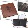 thumbnail image 3 of Photo Album DIY Scrapbook, 10x10 inch 50 Pages Double Sided, Vintage Leather Cover Three-Ring Binder Family Picture Booth, 3 of 6