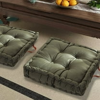 Covers Sofa Cushion Cover 40x40 Square Cushions Thickened Household Floor Cushions Tatami Sofa Cushions For Windows Army Green