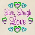 thumbnail image 2 of CafePress - Live Laugh Love Tote Bag - Unisex Canvas Tote Bag, Beige, 1-Piece, 2 of 6