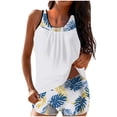 thumbnail image 6 of 2 Piece Swimsuit Sets for Women,Modest Swimwear for Old Women 2 Piece Bathing Suits Hide Belly Tops with Shorts Hawaiian Vacation Tankini Swimsuit, 6 of 6