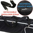 thumbnail image 3 of Athletico Sac de Ski Double Roulant - Sac de Ski Rembourré avec Roues pour Voyage en Avion (Noir, 190cm), 3 of 4