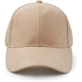 thumbnail image 4 of YooGuoGuo Suede Baseball Cap, Unisex Faux Suede Leather Classic Adjustable Plain Hat Baseball Cap, 4 of 6