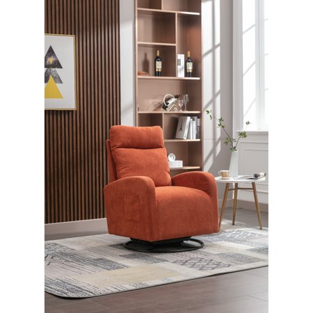 Modern Style JiaDa Upholstered Swivel Glider.Rocking Chair in Misty Grey