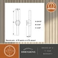 thumbnail image 6 of Webster 2 Light LED Compatible Gold Brass Contemporary Bathroom Vanity Wall Sconce Fixture Clear Glass, 6 of 12