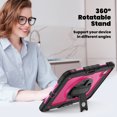 thumbnail image 4 of XYX For iPad Pro 11 inch Case 2024 (M4), 360 Rotating Shockproof Cover with Stand, Screen Protector, Shoulder Strap, Rose PC, 4 of 7