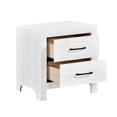 thumbnail image 2 of Dtwnek Modern Nightstand with 2 Drawers, White, 2 of 4