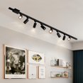 thumbnail image 4 of Hiiglxii 4-Light LED Track Lighting Kit with 3.3FT H Track Lighting Rails & Floating Canopy Connector, GU10 Track Light Kit, Mode, 4 of 9