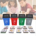 thumbnail image 4 of Fosa 4 pcs Mini Kids Garbage Classification Learning Trash Truck Can Bins Educational Toys ,Trash Can Toy, Trash Classification Toy, 4 of 8