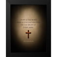 thumbnail image 2 of ArtsyQuotes 12x14 Black Modern Framed Museum Art Print Titled - Victor Hugo Quote: Hope, 2 of 5