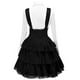 thumbnail image 3 of Traje de falda de princesa Lolita negra, disfraz de 2 piezas, 1 vestido + 1 pajarita, falda mediana de color puro, 3 of 3