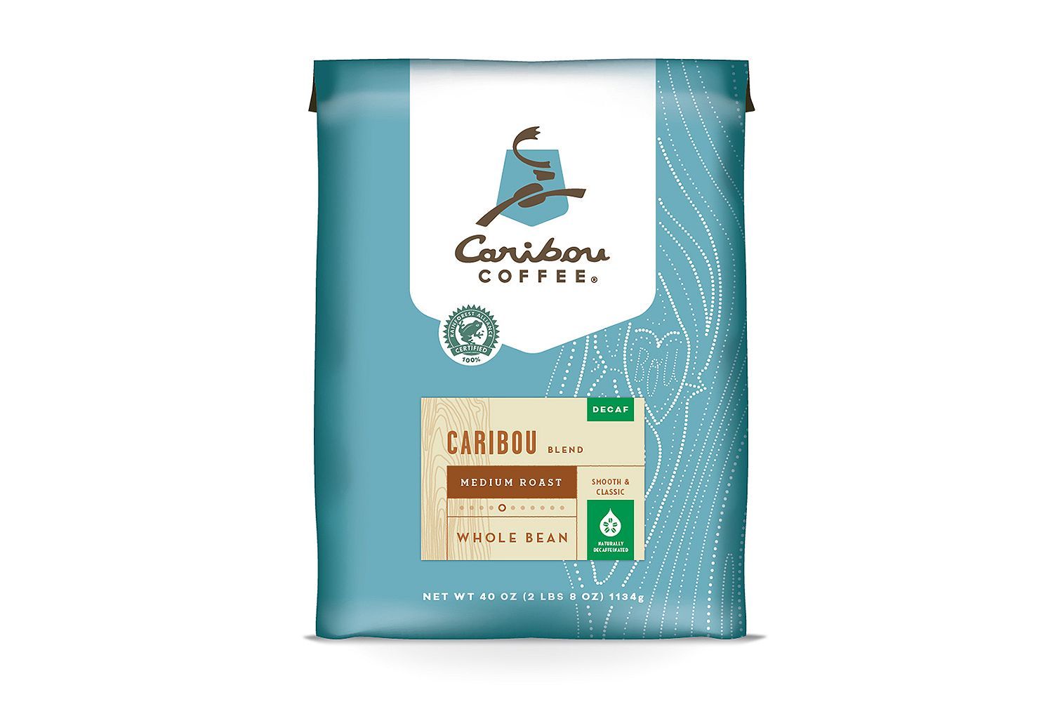 Caribou Coffee Whole Bean, Decaf Blend (40 oz.)