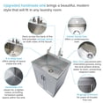 thumbnail image 3 of Transolid TCB-2420-WC Contemporary Laundry Cabinet 23-5/8" Free Standing Single Basin, 3 of 7