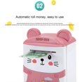 thumbnail image 4 of Huchas electrónicas con código de huella digital para niños, mini cajero automático, papel de desplazamiento automático, hucha, máquina de narración de cuentos con un solo clic con luz music, 4 of 5