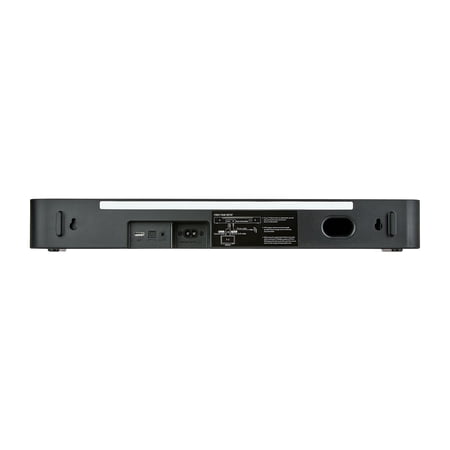 ONN 20 INCH BLUETOOTH 2.1 CHANNEL SOUNDBAR WITH MULTI-COLOR LED LIGHTING, BLACK