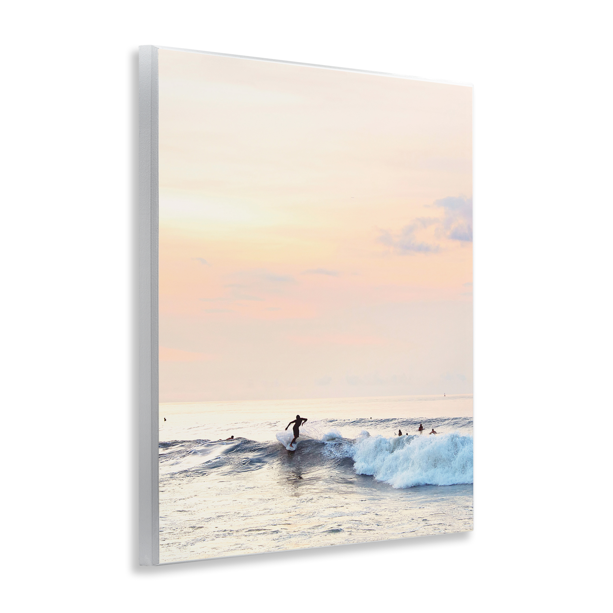 Stupell Industries Sunset Surfer Landscape Coastal Photography Unframed Art Print Wall Art, 11 x 14