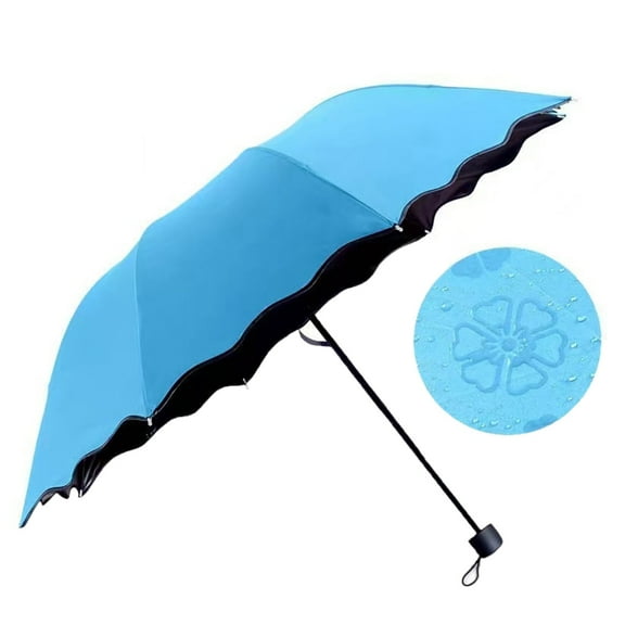 3 Folding Umbrella Manual Large Sunscreen Sunshade Umbrella Sun and Rain Flowering in Water Umbrellas for Travel Busines