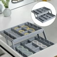 thumbnail image 1 of Tier Expandable Drawer Organizer Trays Storage Solution For Kitchen Utensils Jewelry And, 1 of 3